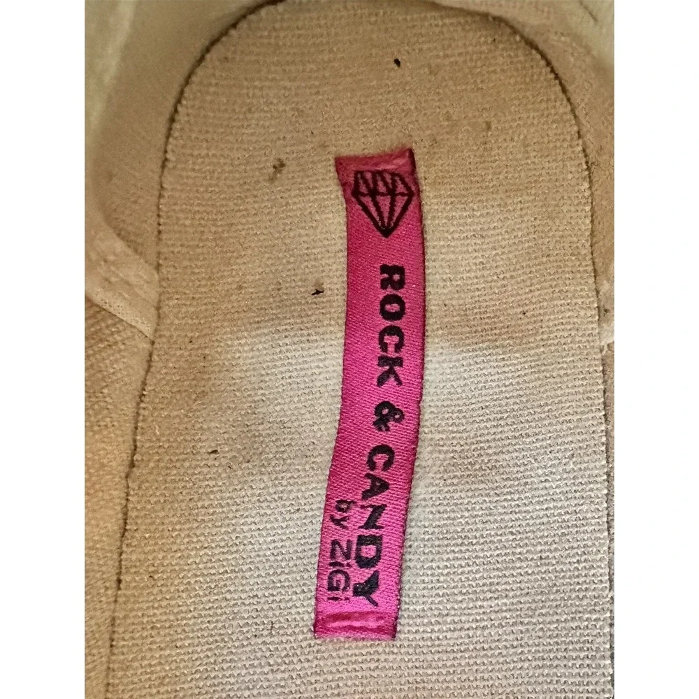 Rock Candy Espadrille Shoes Flats Black White Capsule Women's Sz 8.5